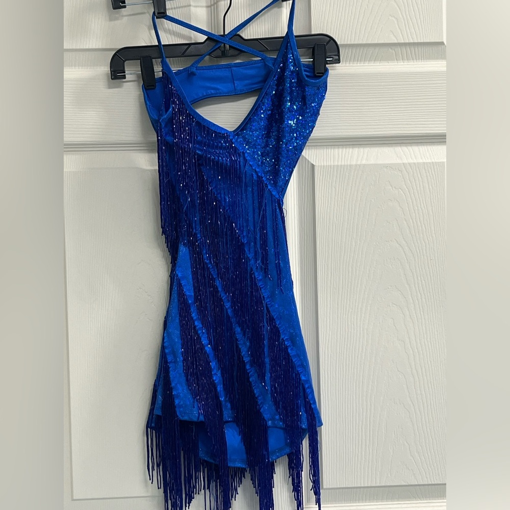 Marcia Active Wear Girl’s Blue Dance Costume -Medium - GUC